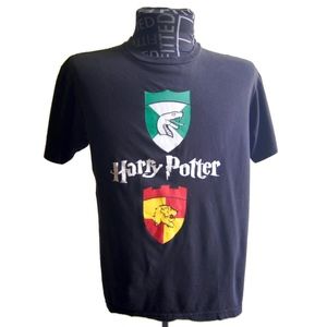 Unisex Harry Potter Black Gryffindor Slytherin Tee